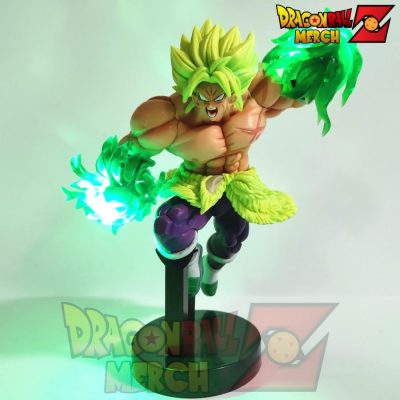 21Cm Dragon Ball Z Broly Led Effect Action Figures Toys