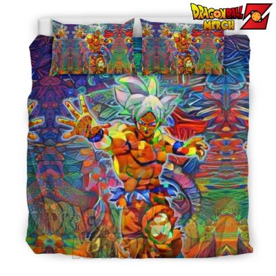 Abstract Goku Dbz Bedding Set - Black / Us King