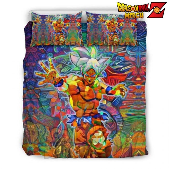 Abstract Goku Dbz Bedding Set - Black / Us Queen/full