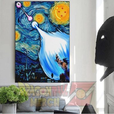 Art Painting Van Goghs Goku Abstract Canvas