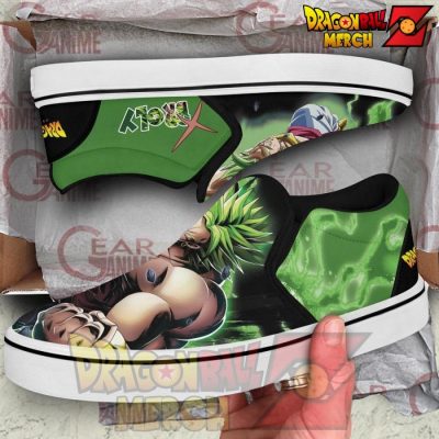 Broly Slip-On Shoes Dragon Ball Custom Anime Pn11 Slip-On