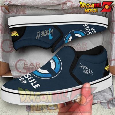 Capsule Corp Slip-On Shoes Dragon Ball Custom Anime Pn11 Slip-On