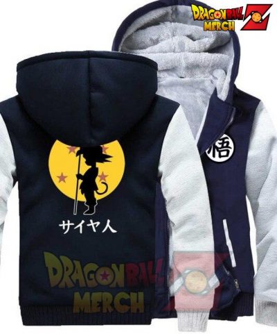 Dbz Goku Kid Fleece Jacket Light Blue / S