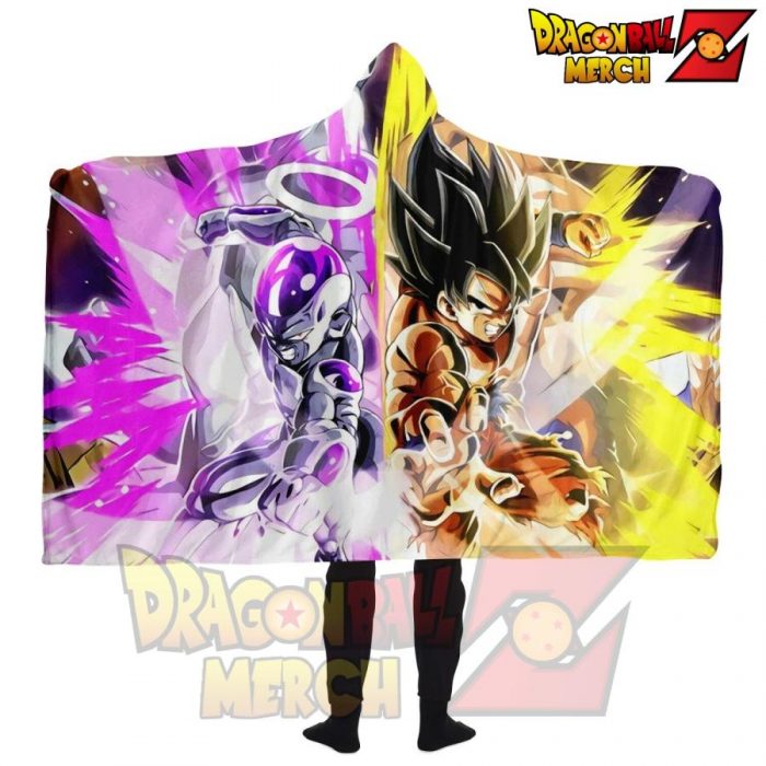 Dbz Hooded Blanket #02 Adult / Premium Sherpa - Aop