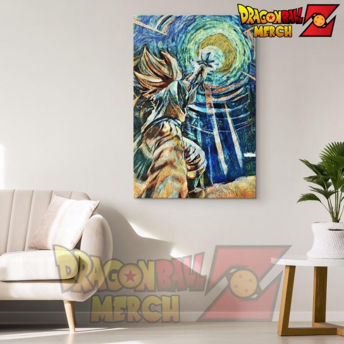 Dbz Starry Night Kamehameha Canvas Wall Art 2