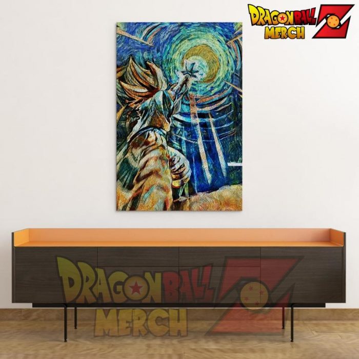 Dbz Starry Night Kamehameha Canvas Wall Art 2