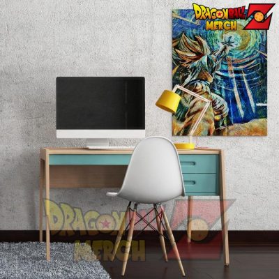 Dbz Starry Night Kamehameha Canvas Wall Art 2