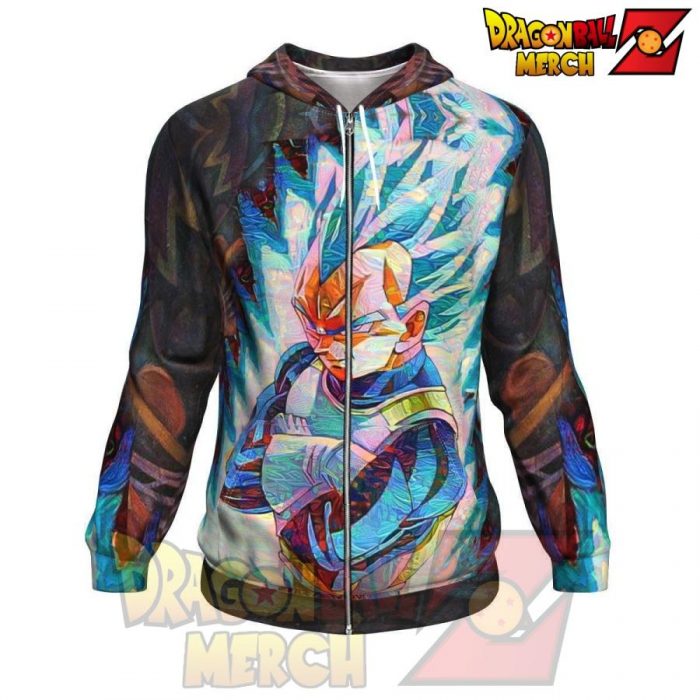 Dragon Ball Z Blazing Vegeta Hoodie 2021 Zipper / S