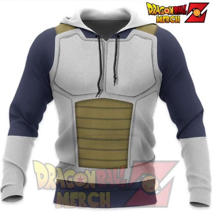 Dragon Ball Z Prince Vegeta Costume Uniform Hoodie Sweater / S All Over Printed Shirts