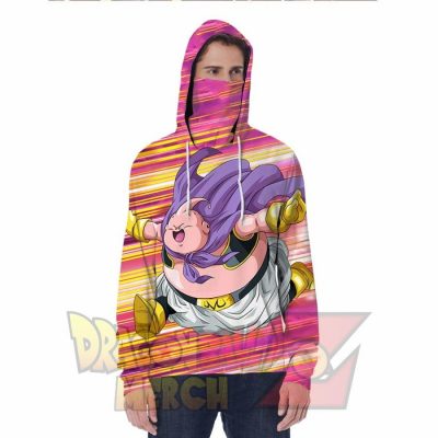 Fat Majin Buu Hoodie With Face Mask S Fashion - Aop