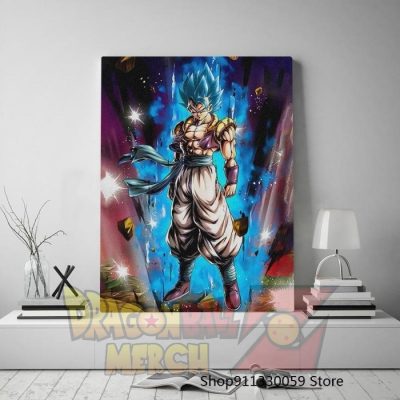 Gogeta Blue Canvas Poster Painting