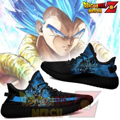 Gogeta Blue Yeezy Shoes Silhouette No.3