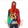 Gogeta Power Hoodie With Face Mask S Fashion - Aop