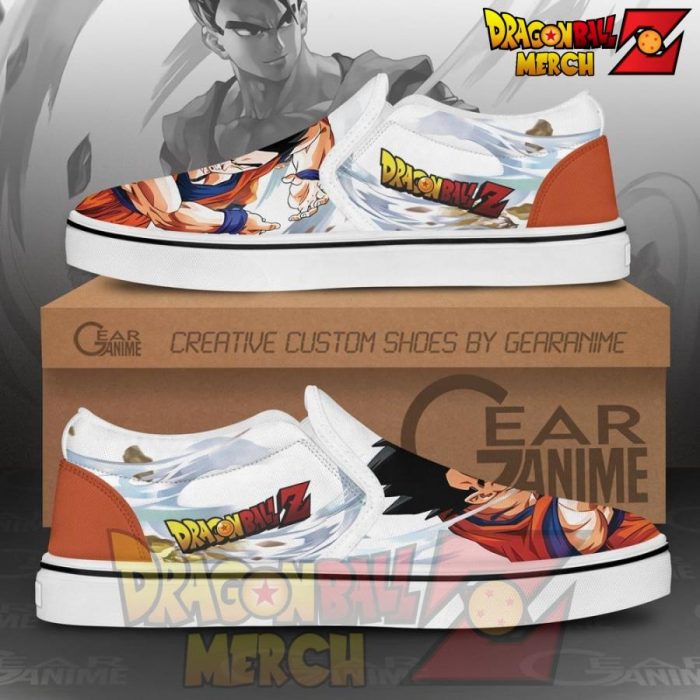 Gohan Slip-On Shoes Dragon Ball Custom Anime Pn11 Slip-On