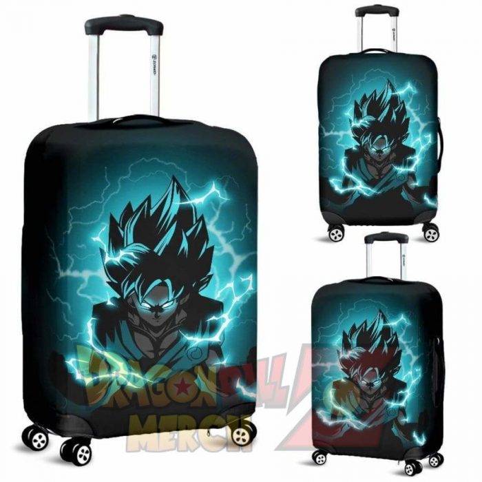 Goku Blue Luggage Covers