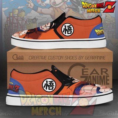 Goku Slip-On Shoes Dragon Ball Custom Anime Pn11 Slip-On