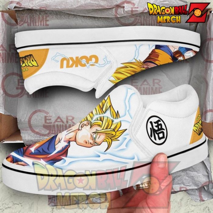 Goku Ssj Slip-On Shoes Dragon Ball Custom Anime Pn11 Slip-On