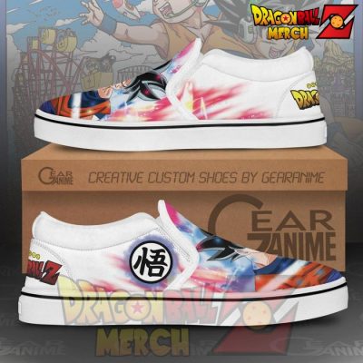 Goku Ultra Instinct Slip-On Shoes Dragon Ball Custom Anime Pn11 Slip-On