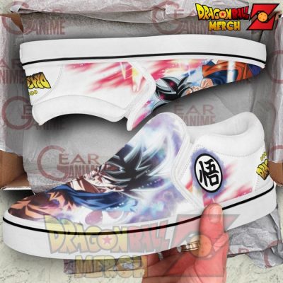 Goku Ultra Instinct Slip-On Shoes Dragon Ball Custom Anime Pn11 Slip-On