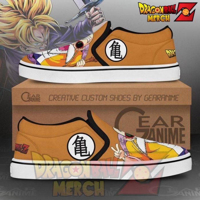 Master Roshi Slip-On Shoes Dragon Ball Custom Anime Pn11 Men / Us6 Slip-On