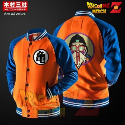 Master Roshi Kanji Men Coat Orange / M