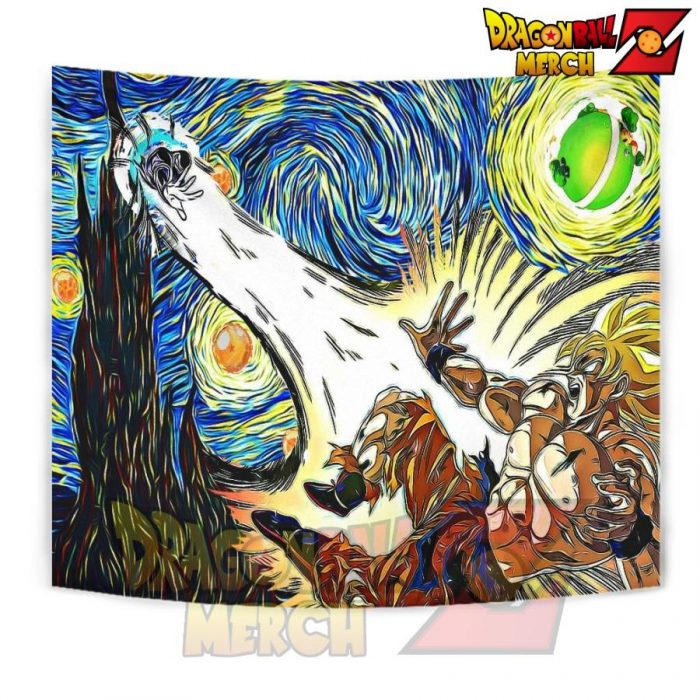 Starry Night Dbz - Namek Wall Tapestry