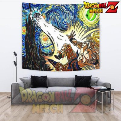 Starry Night Dbz - Namek Wall Tapestry Large 104 X 88 In (264 X 223 Cm)