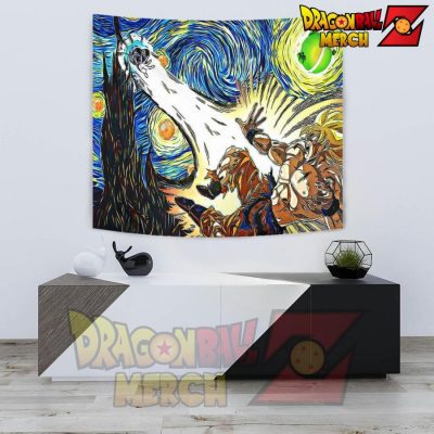 Starry Night Dbz - Namek Wall Tapestry Small 60 X 51 In (152 X 129 Cm)