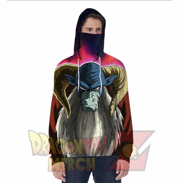 Super Moro Hoodie With Face Mask S Fashion - Aop