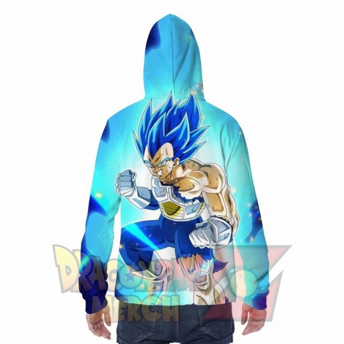 Vegeta Blue Evolution Hoodie With Face Mask Fashion - Aop