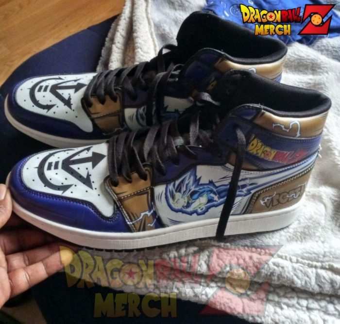 Vegeta Blue Jordan Sneakers Custome Shoes New Fashion Jd