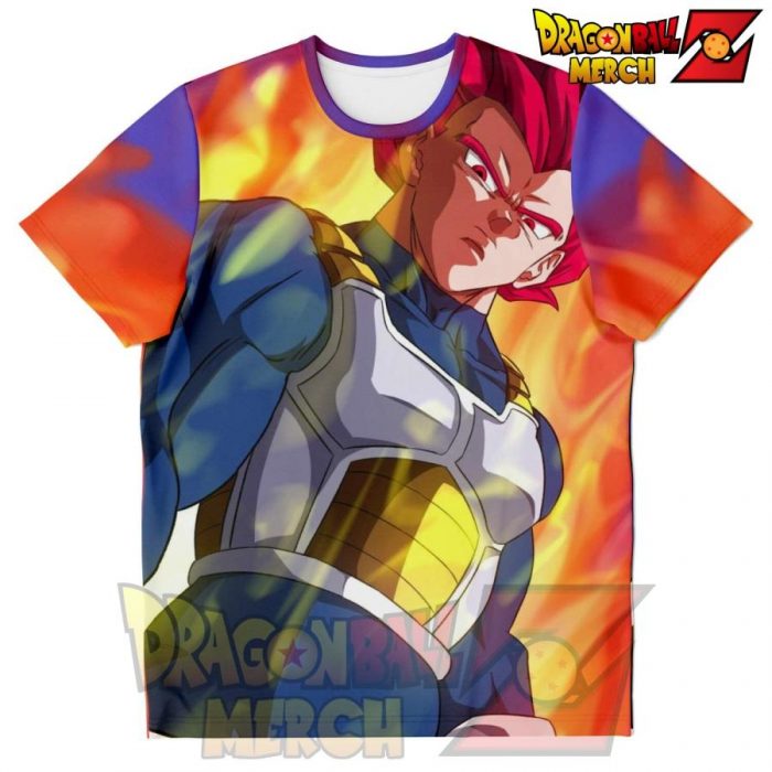 Vegeta God T-Shirt 3D Design No.2 Xs T-Shirt