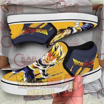 Vegeta Ssj Slip-On Shoes Dragon Ball Custom Anime Pn11 Slip-On