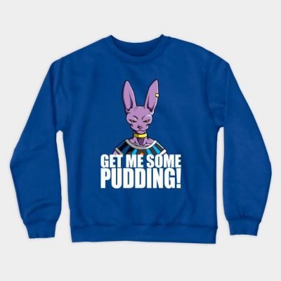 BeerusGetmesomepudding CrewneckSweatshirt 3 - Dragon Ball Z Store