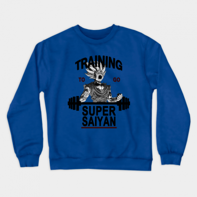 TrainingtogosupersaiyanCrewneckSweatshirt 1 - Dragon Ball Z Store