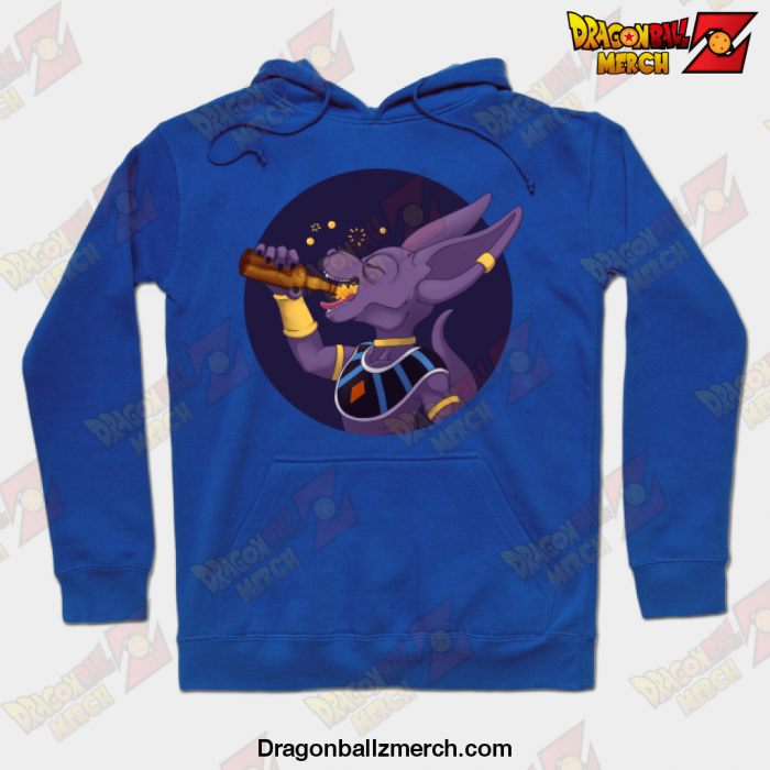 Beerus Beer Hoodie Blue / S