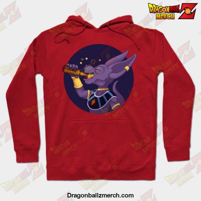 Beerus Beer Hoodie Red / S