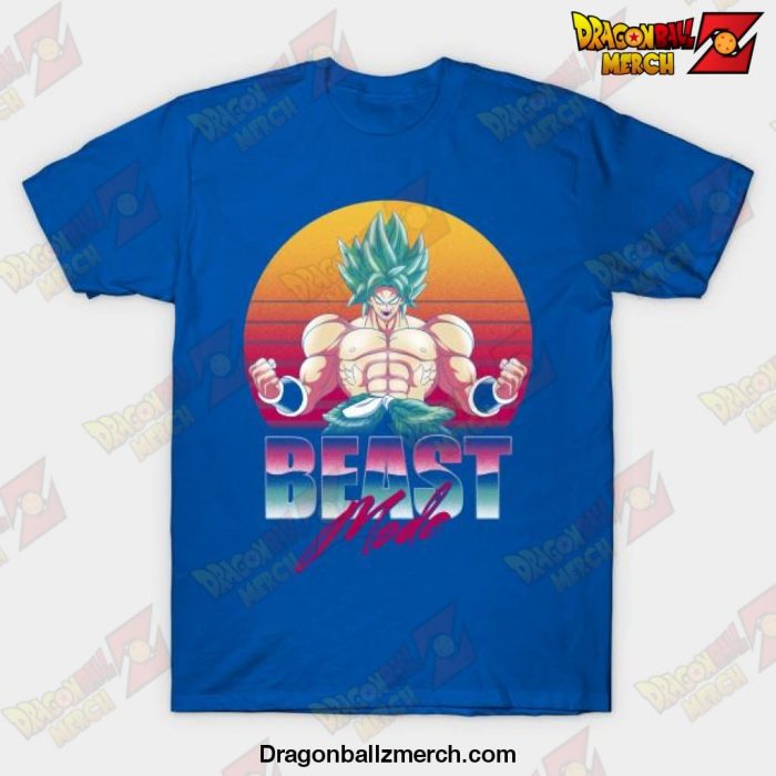 Broly Beast Mode Saiyan T-Shirt Blue / S