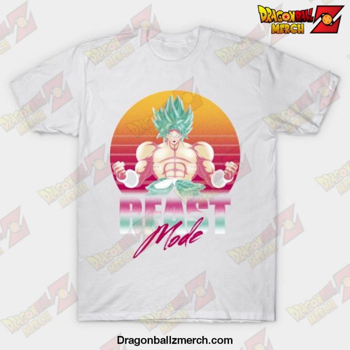 Broly Beast Mode Saiyan T-Shirt White / S