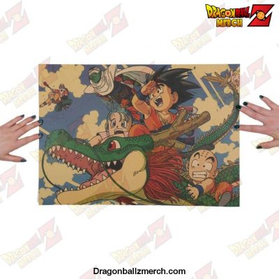 DBZ Cartoon Movie Kraft Paper Poster