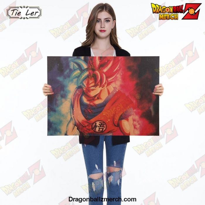 Dragon Ball Z Goku Kraft Paper Poster