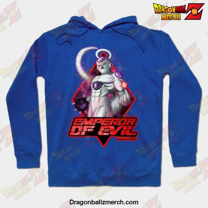 Freeza Emperor Of Evil Hoodie Blue / S