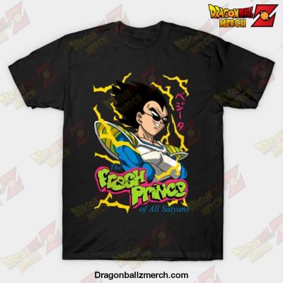 Fresh Prince Of All Saiyans T-Shirt Black / S