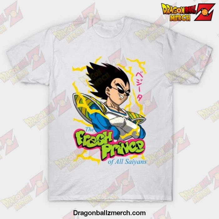 Fresh Prince Of All Saiyans T-Shirt White / S