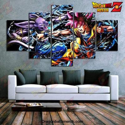 Govs VS Beerus DBZ Anime Canvas Wall Art