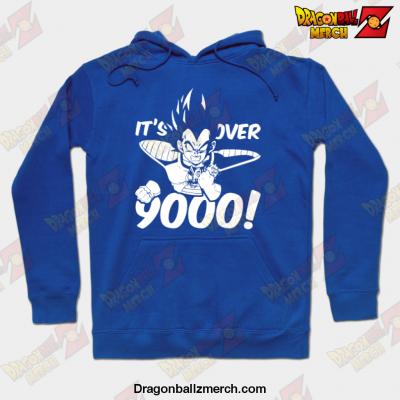 Its Over 9000 Vegeta Hoodie Blue / S