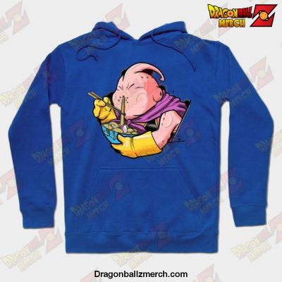 Majin Buu Eat Ramen Hoodie Blue / S