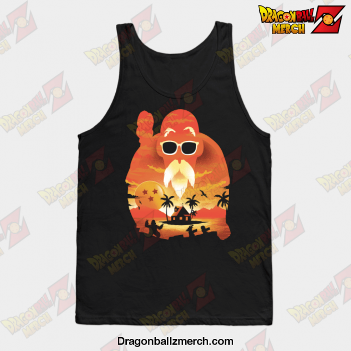 Master Roshi Kame Sunset Tank Top Black / S