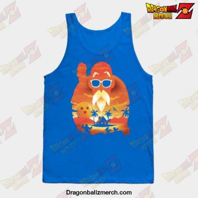 Master Roshi Kame Sunset Tank Top Blue / S