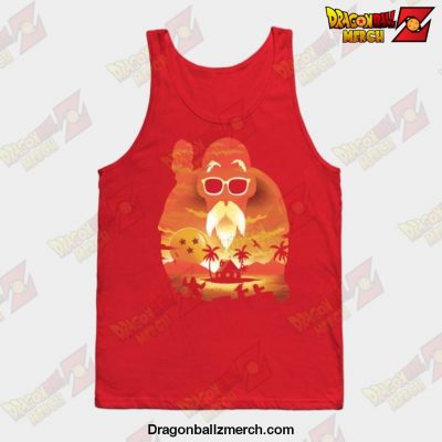 Master Roshi Kame Sunset Tank Top Red / S